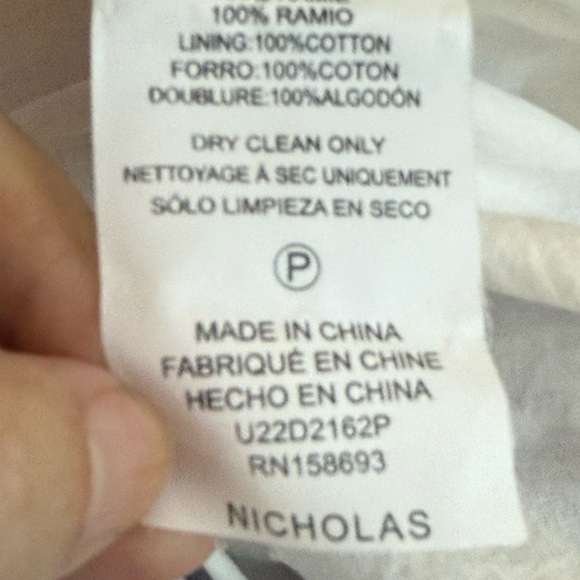 NICHOLAS ORCHID FLORAL LINED MAX SIZE 10 PINK BLUE A-LINE SLEEVELESS DRESS - Picture 12 of 13